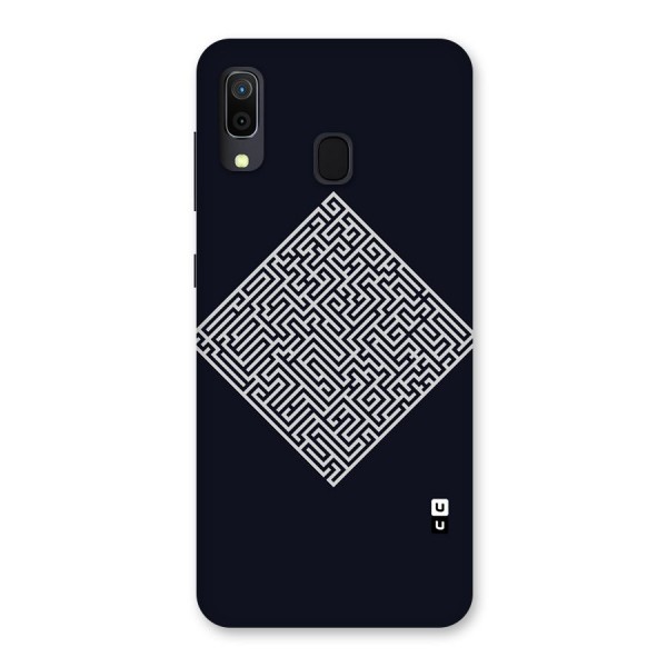 Minimal Maze Pattern Back Case for Galaxy A20