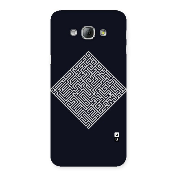 Minimal Maze Pattern Back Case for Galaxy A8