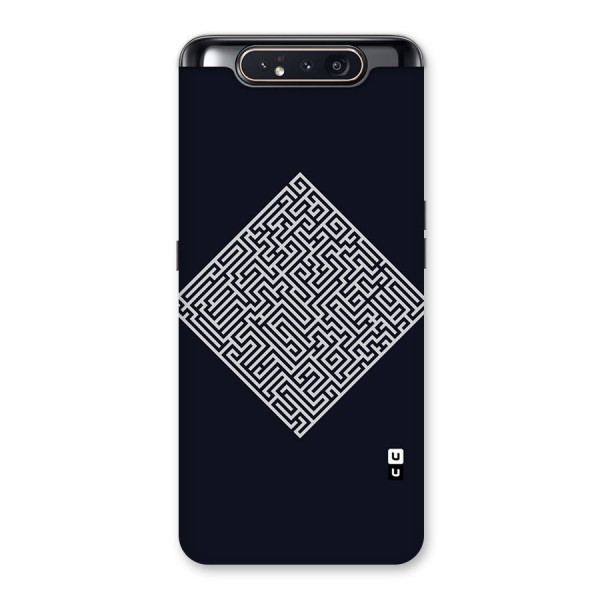 Minimal Maze Pattern Back Case for Galaxy A80