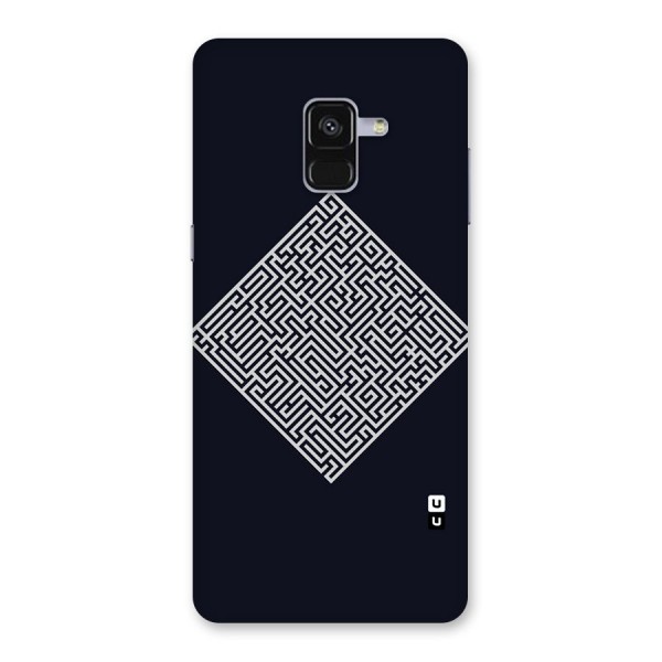 Minimal Maze Pattern Back Case for Galaxy A8 Plus