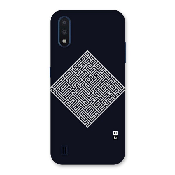 Minimal Maze Pattern Back Case for Galaxy M01