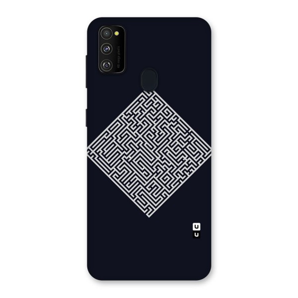 Minimal Maze Pattern Back Case for Galaxy M30s