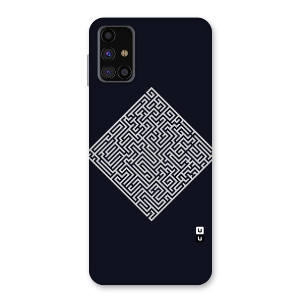 Minimal Maze Pattern Back Case for Galaxy M31s