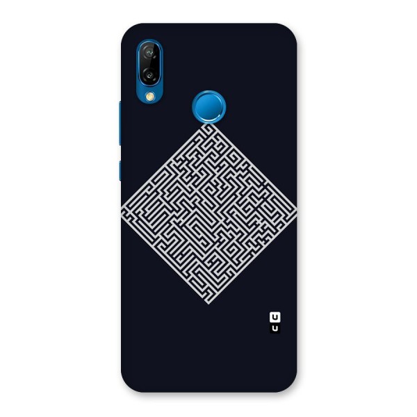 Minimal Maze Pattern Back Case for Huawei P20 Lite