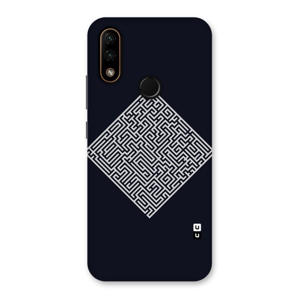 Minimal Maze Pattern Back Case for Lenovo A6 Note