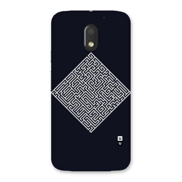 Minimal Maze Pattern Back Case for Moto E3 Power