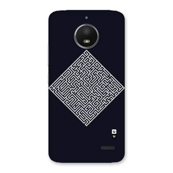 Minimal Maze Pattern Back Case for Moto E4