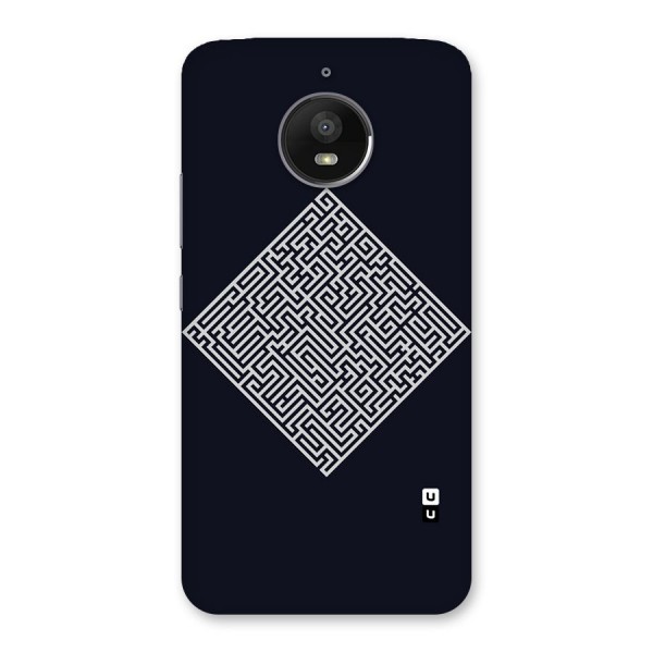 Minimal Maze Pattern Back Case for Moto E4 Plus