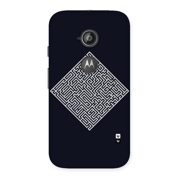 Minimal Maze Pattern Back Case for Moto E 2nd Gen