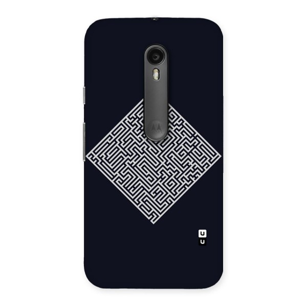 Minimal Maze Pattern Back Case for Moto G3