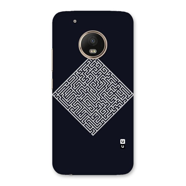 Minimal Maze Pattern Back Case for Moto G5 Plus