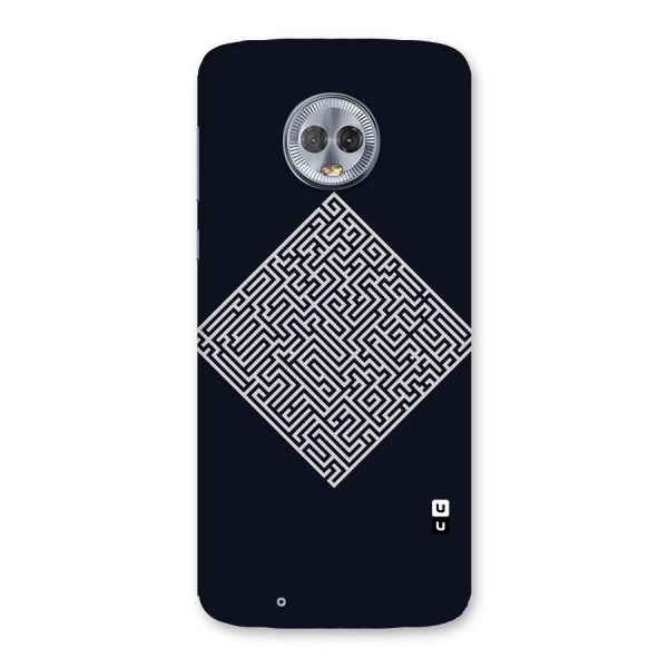 Minimal Maze Pattern Back Case for Moto G6