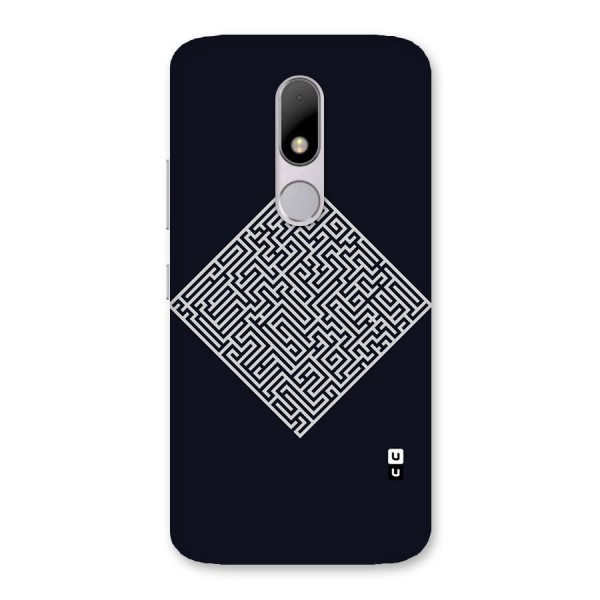 Minimal Maze Pattern Back Case for Moto M