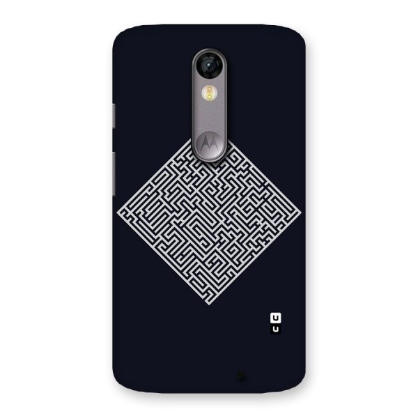 Minimal Maze Pattern Back Case for Moto X Force