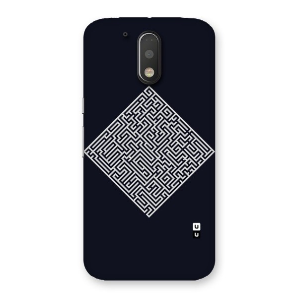 Minimal Maze Pattern Back Case for Motorola Moto G4