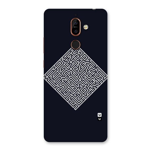 Minimal Maze Pattern Back Case for Nokia 7 Plus