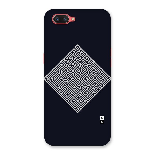 Minimal Maze Pattern Back Case for Oppo A3s