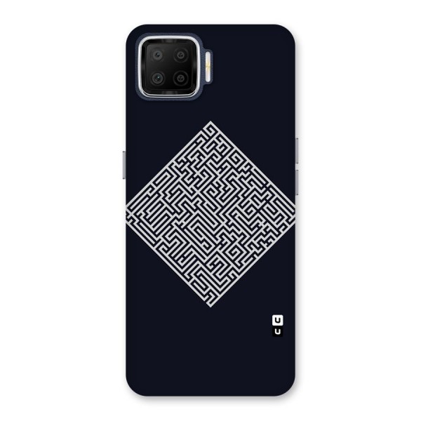 Minimal Maze Pattern Back Case for Oppo F17