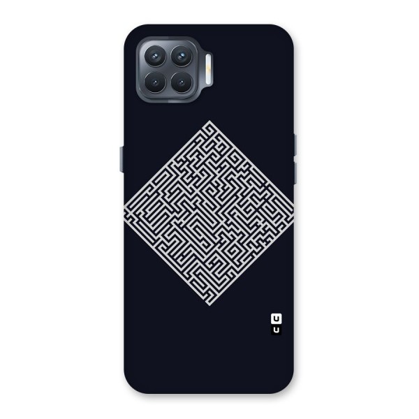 Minimal Maze Pattern Back Case for Oppo F17 Pro