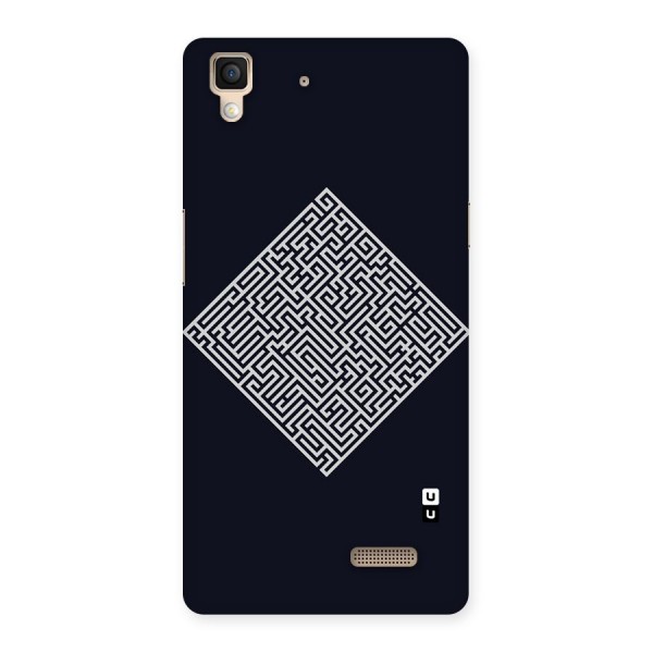 Minimal Maze Pattern Back Case for Oppo R7