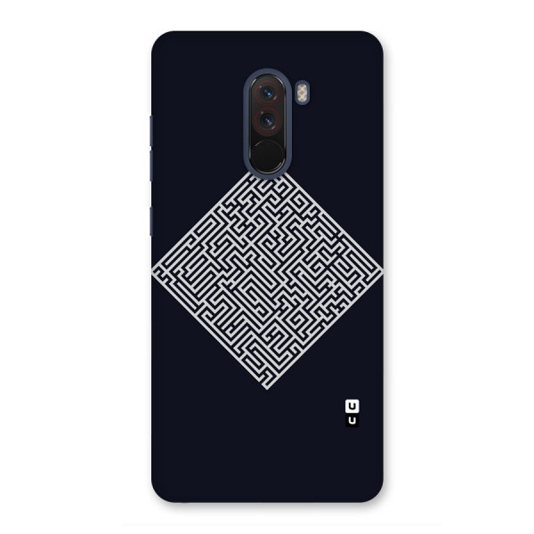 Minimal Maze Pattern Back Case for Poco F1