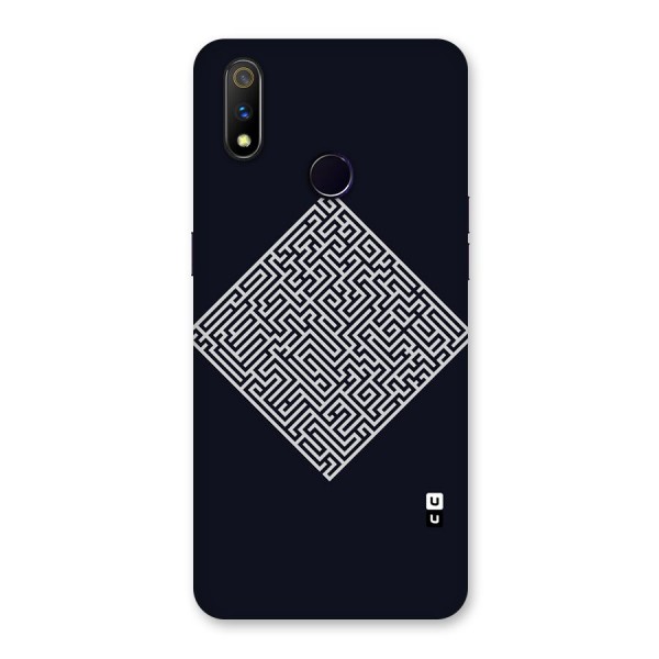 Minimal Maze Pattern Back Case for Realme 3 Pro