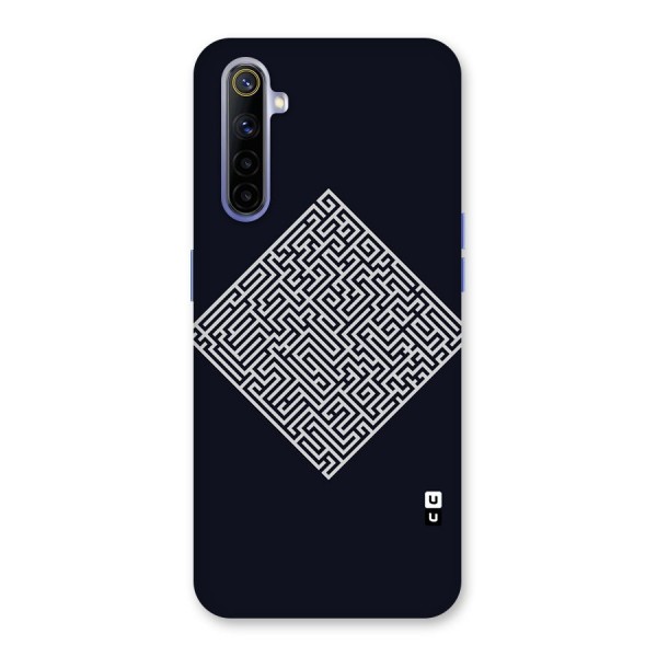 Minimal Maze Pattern Back Case for Realme 6