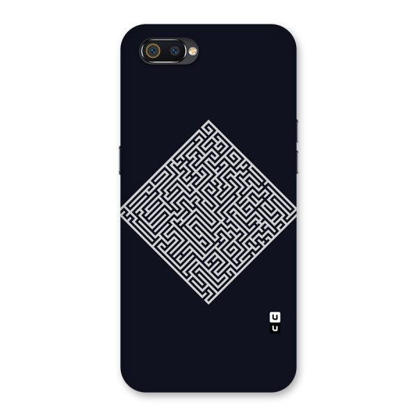 Minimal Maze Pattern Back Case for Realme C2