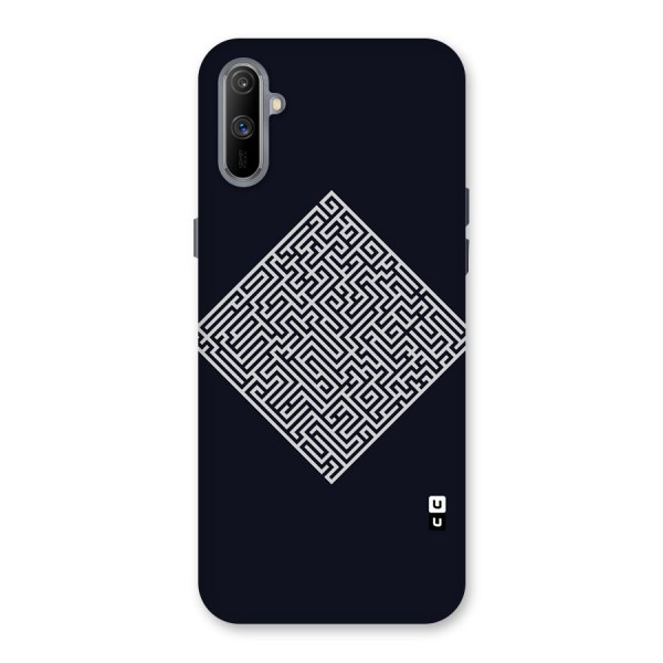 Minimal Maze Pattern Back Case for Realme C3