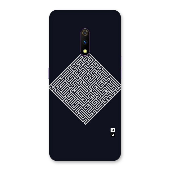 Minimal Maze Pattern Back Case for Realme X