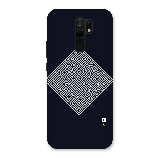 Minimal Maze Pattern Back Case for Redmi 9 Prime