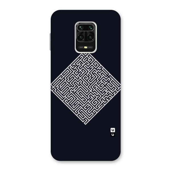 Minimal Maze Pattern Back Case for Redmi Note 9 Pro