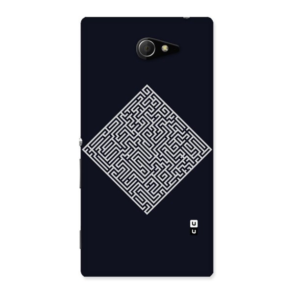 Minimal Maze Pattern Back Case for Sony Xperia M2