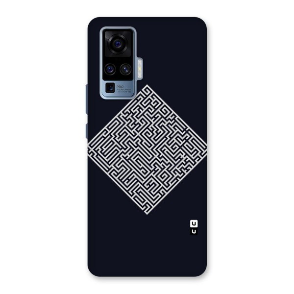 Minimal Maze Pattern Back Case for Vivo X50 Pro