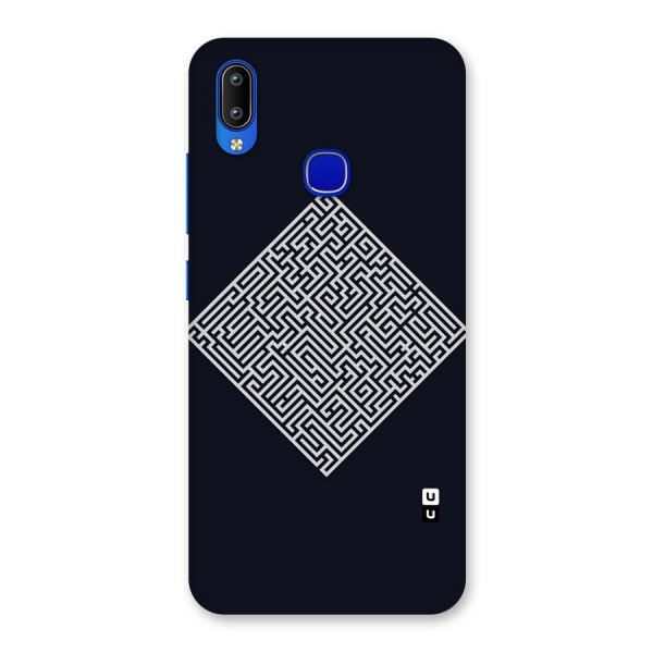 Minimal Maze Pattern Back Case for Vivo Y91