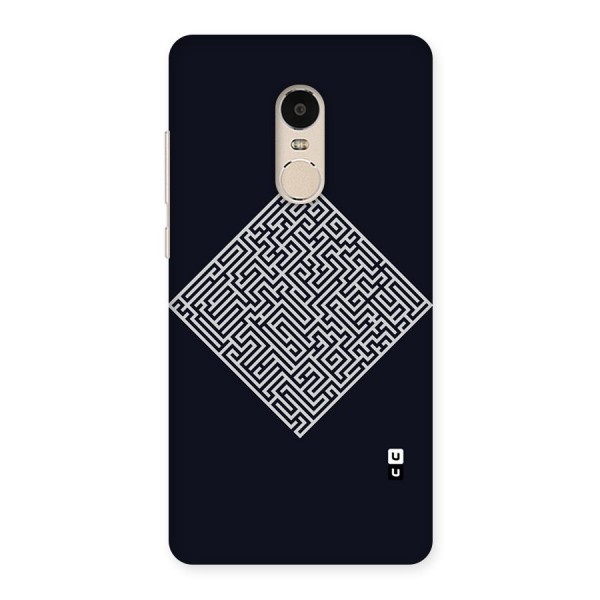 Minimal Maze Pattern Back Case for Xiaomi Redmi Note 4