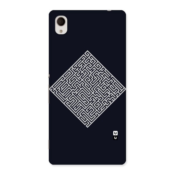 Minimal Maze Pattern Back Case for Xperia M4 Aqua