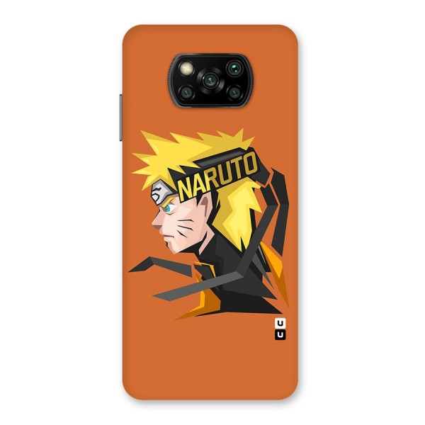 Minimal Naruto Artwork Back Case for Poco X3