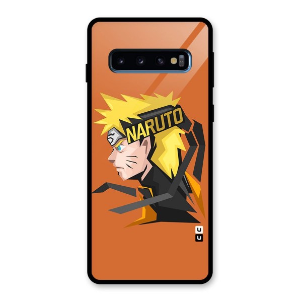 Minimal Naruto Artwork Glass Back Case for Galaxy S10