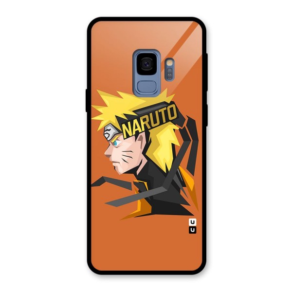 Minimal Naruto Artwork Glass Back Case for Galaxy S9