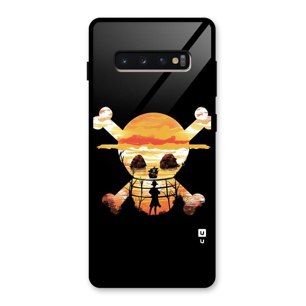 Minimal One Piece Glass Back Case for Galaxy S10 Plus