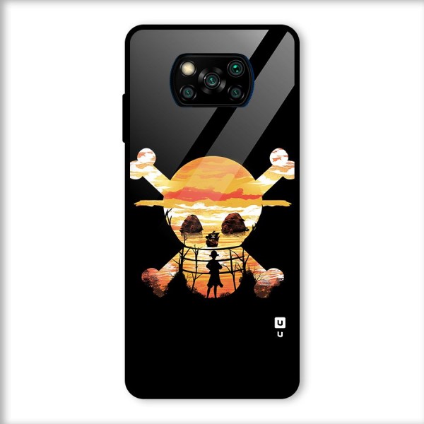 Minimal One Piece Glass Back Case for Poco X3