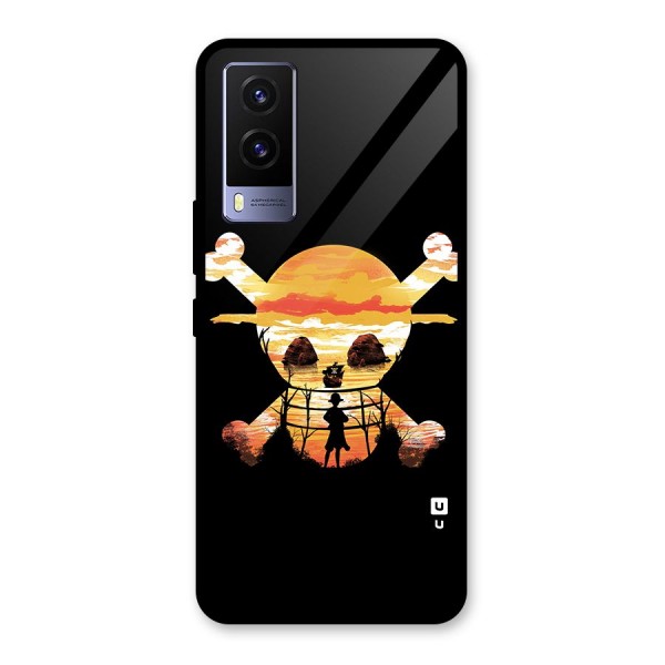 Minimal One Piece Glass Back Case for Vivo V21e 5G