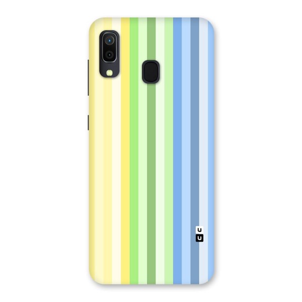 Minimal Pastel Shades Stripes Back Case for Galaxy A20