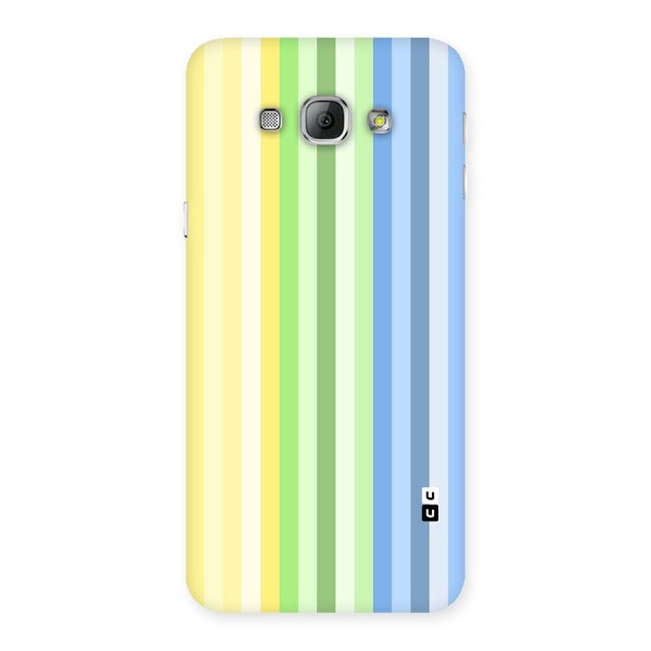 Minimal Pastel Shades Stripes Back Case for Galaxy A8