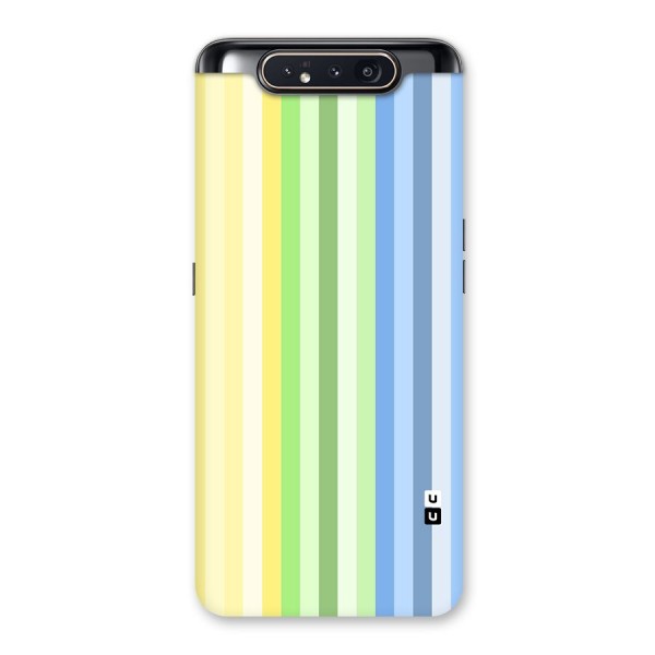 Minimal Pastel Shades Stripes Back Case for Galaxy A80