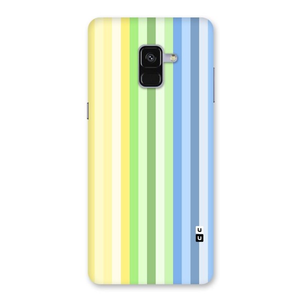 Minimal Pastel Shades Stripes Back Case for Galaxy A8 Plus