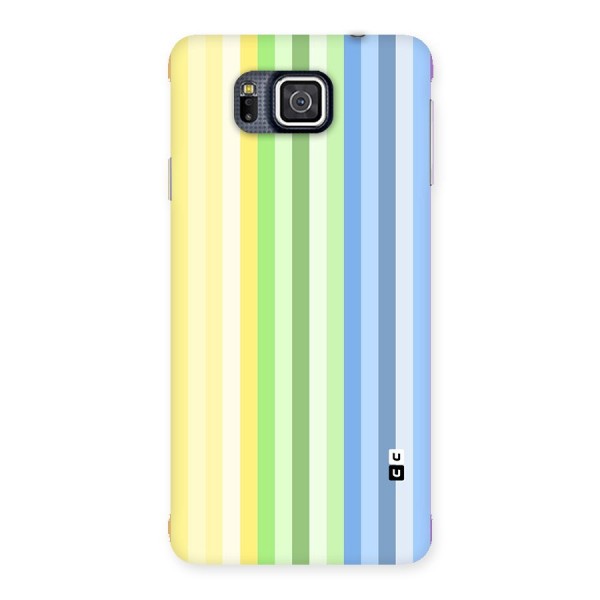 Minimal Pastel Shades Stripes Back Case for Galaxy Alpha