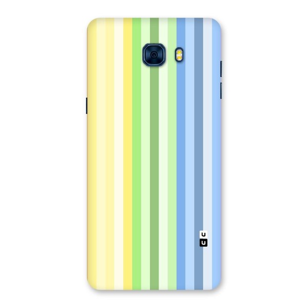 Minimal Pastel Shades Stripes Back Case for Galaxy C7 Pro