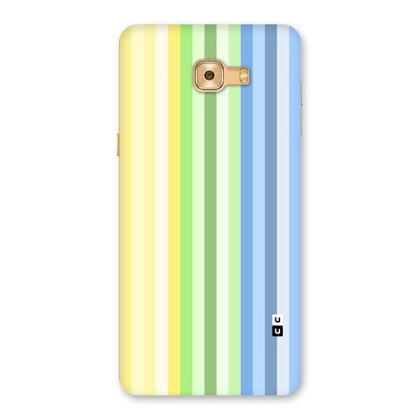 Minimal Pastel Shades Stripes Back Case for Galaxy C9 Pro